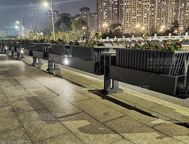 夜間發光花箱道路花箱美化花箱